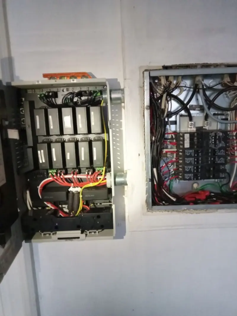 Electrical panel upgrade completed for Security Camera Wiring in Pleasure Point